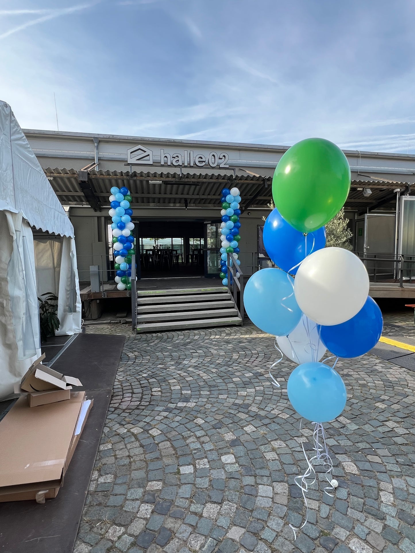 Ballon Girlande - Säulen