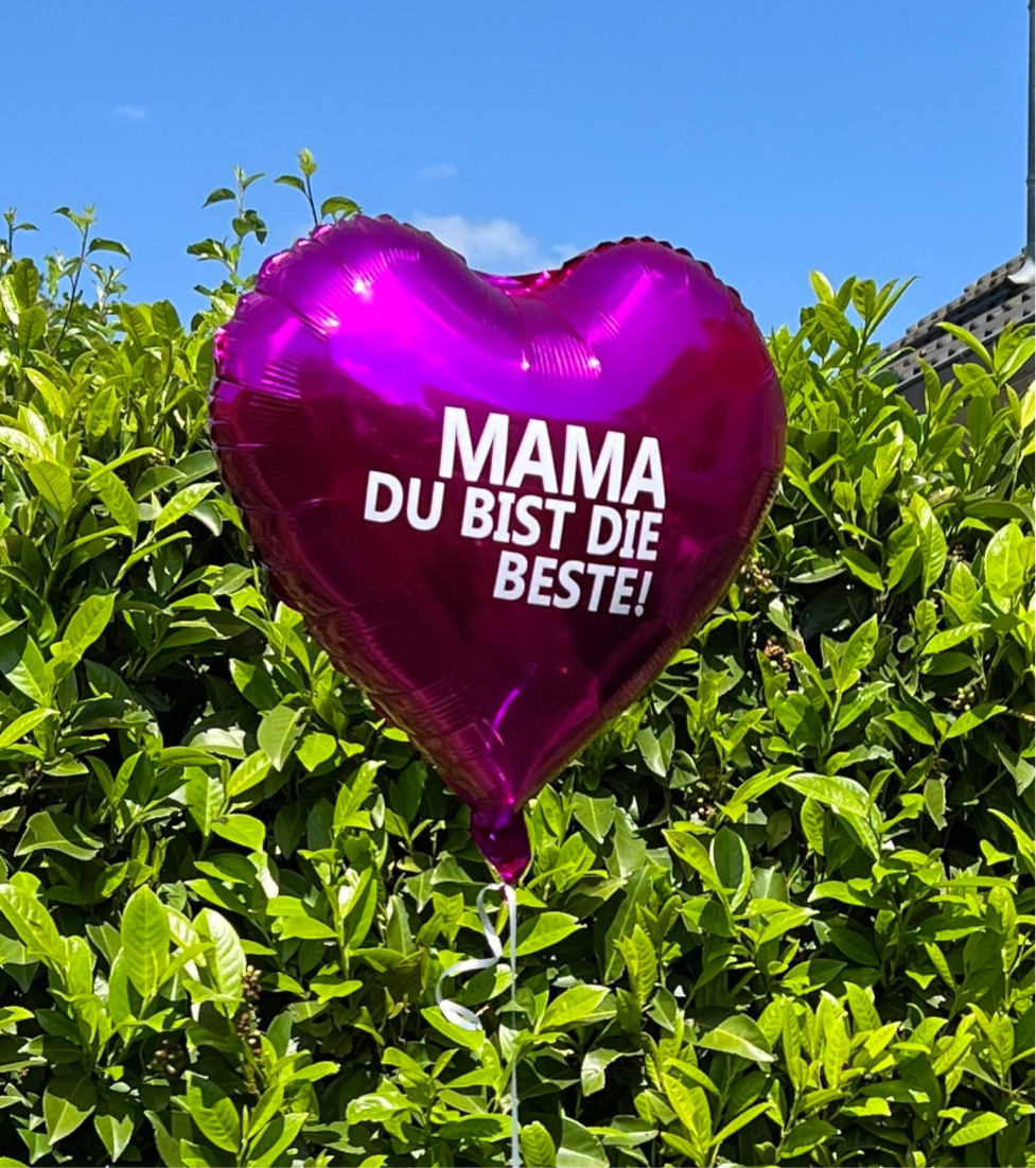 Helium Ballon - MAMA DU BIST DIE BESTE!