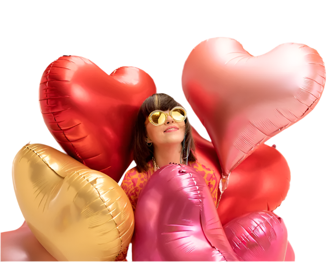 Satin Folienballon Herz