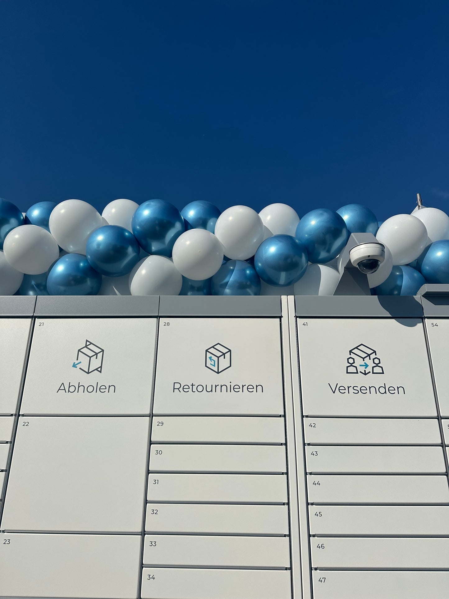 Ballon Deko - Snackautomat, Getränkeautomat, Packstation