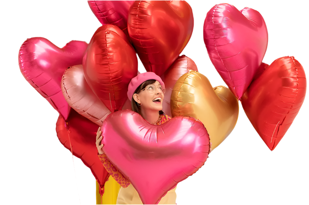 Satin Folienballon Herz