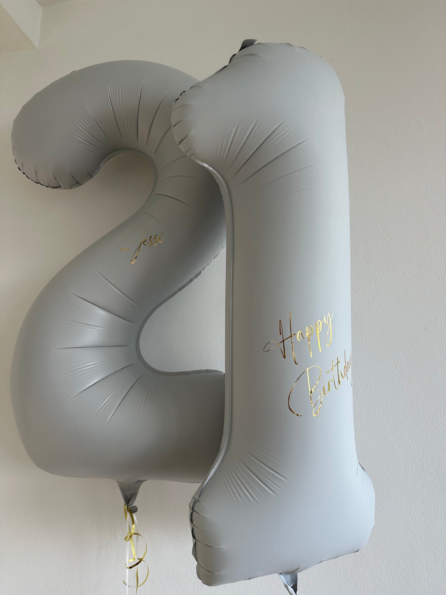 Helium Ballon - Zahlen „Happy Birthday“