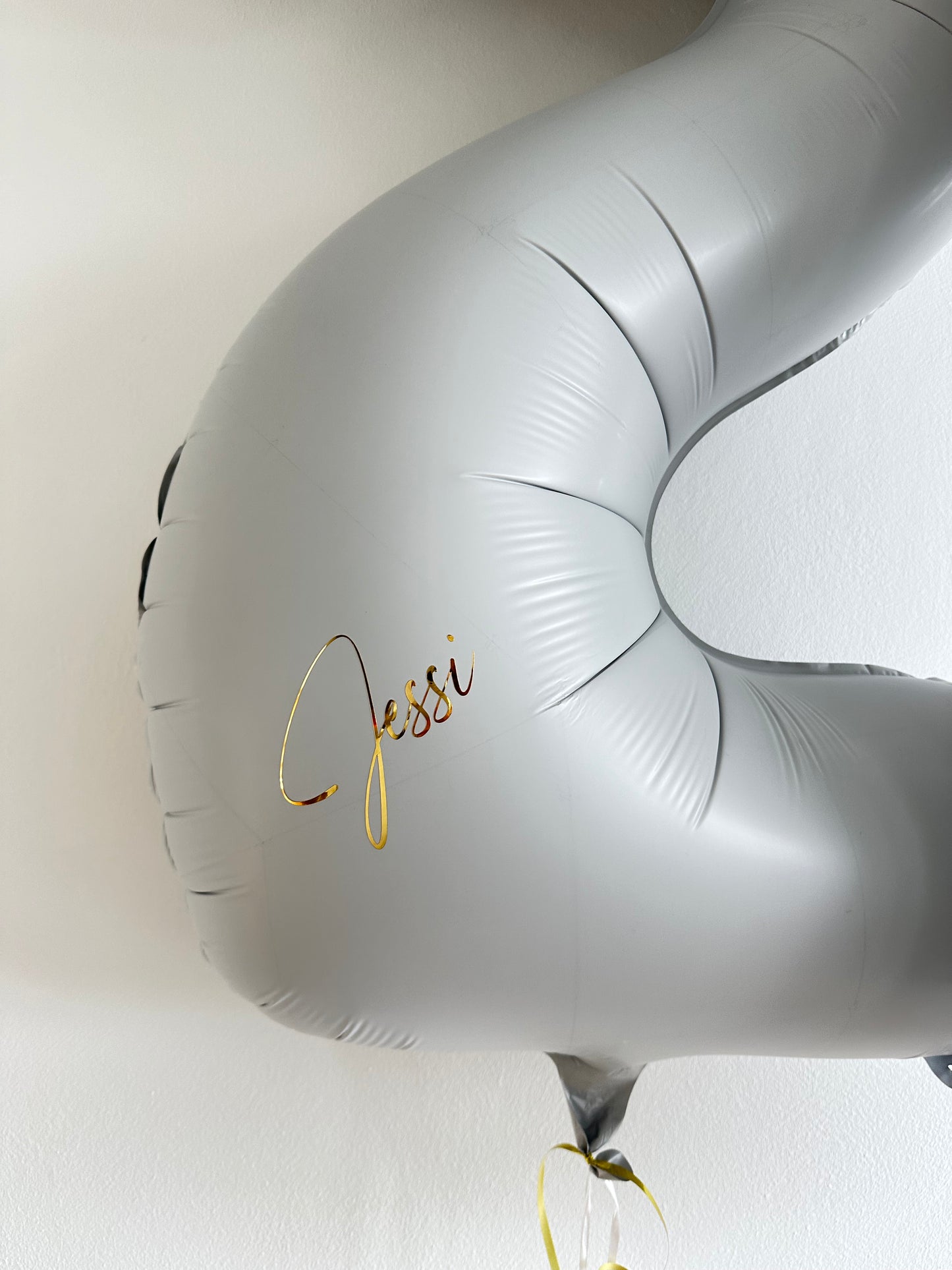 Helium Ballon - Zahlen „Happy Birthday + Namen“