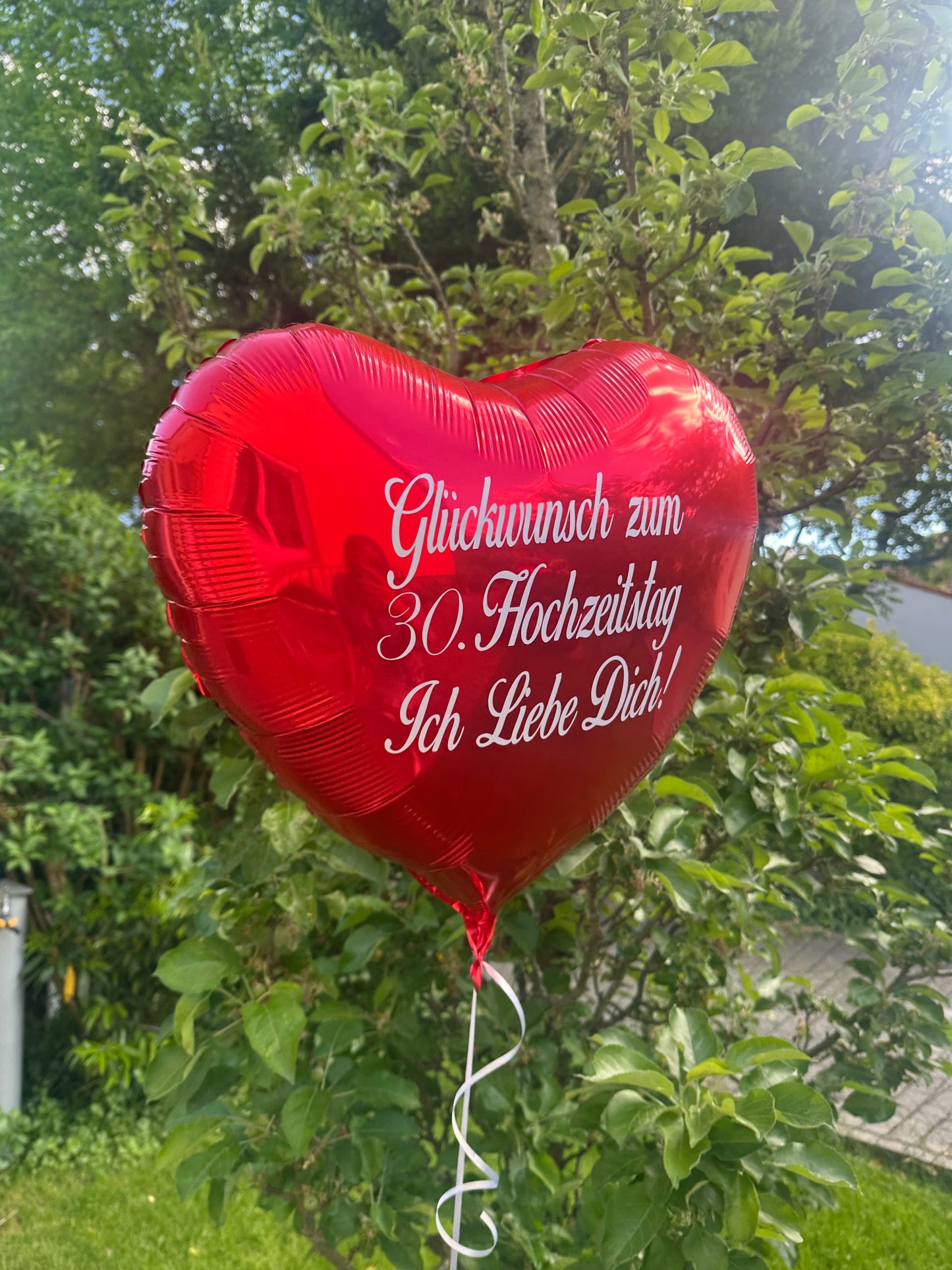 Helium Ballon - Herzen (Personalisiert)