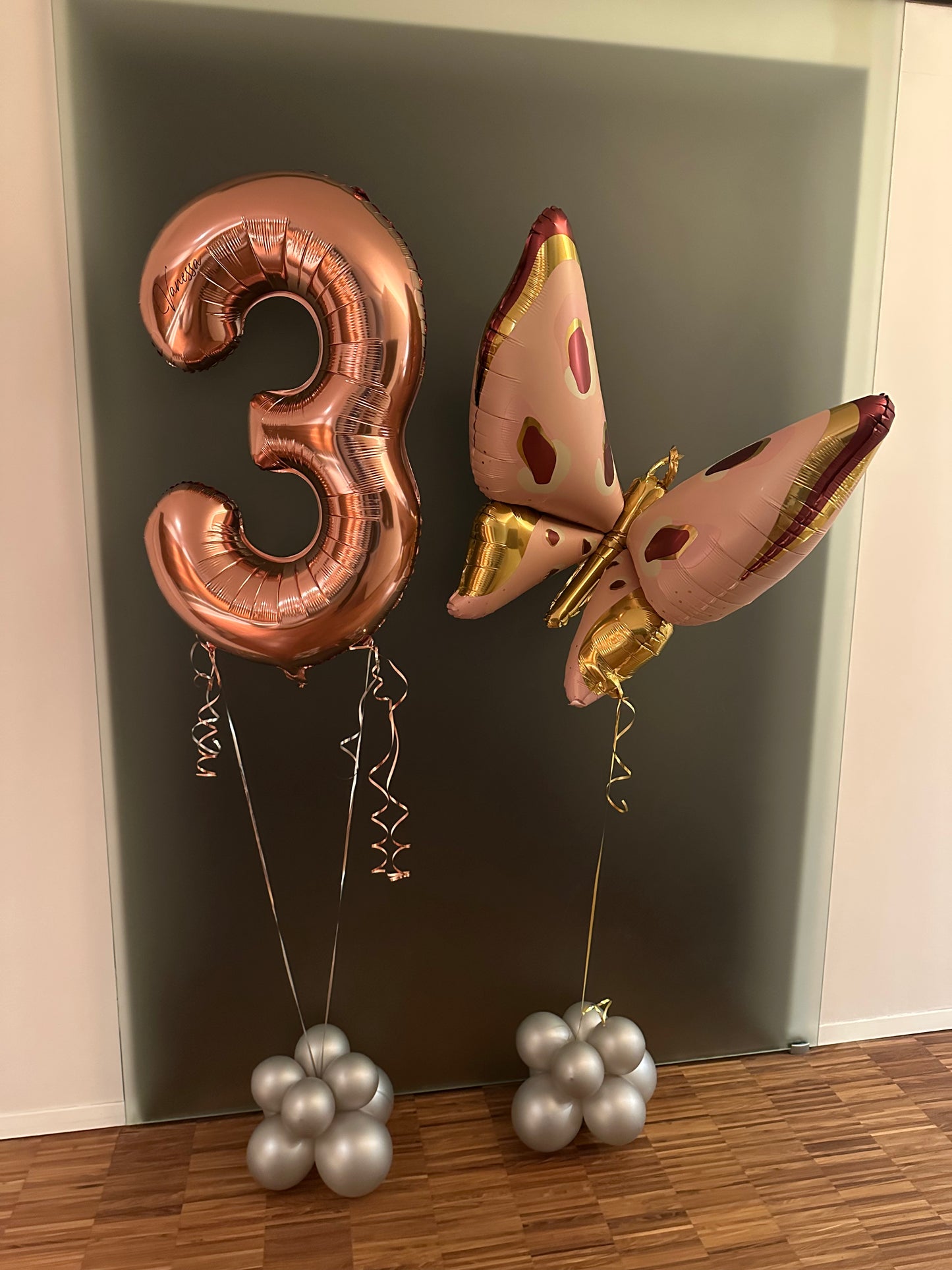 Ballon Bouquet - Zahl Schmetterling