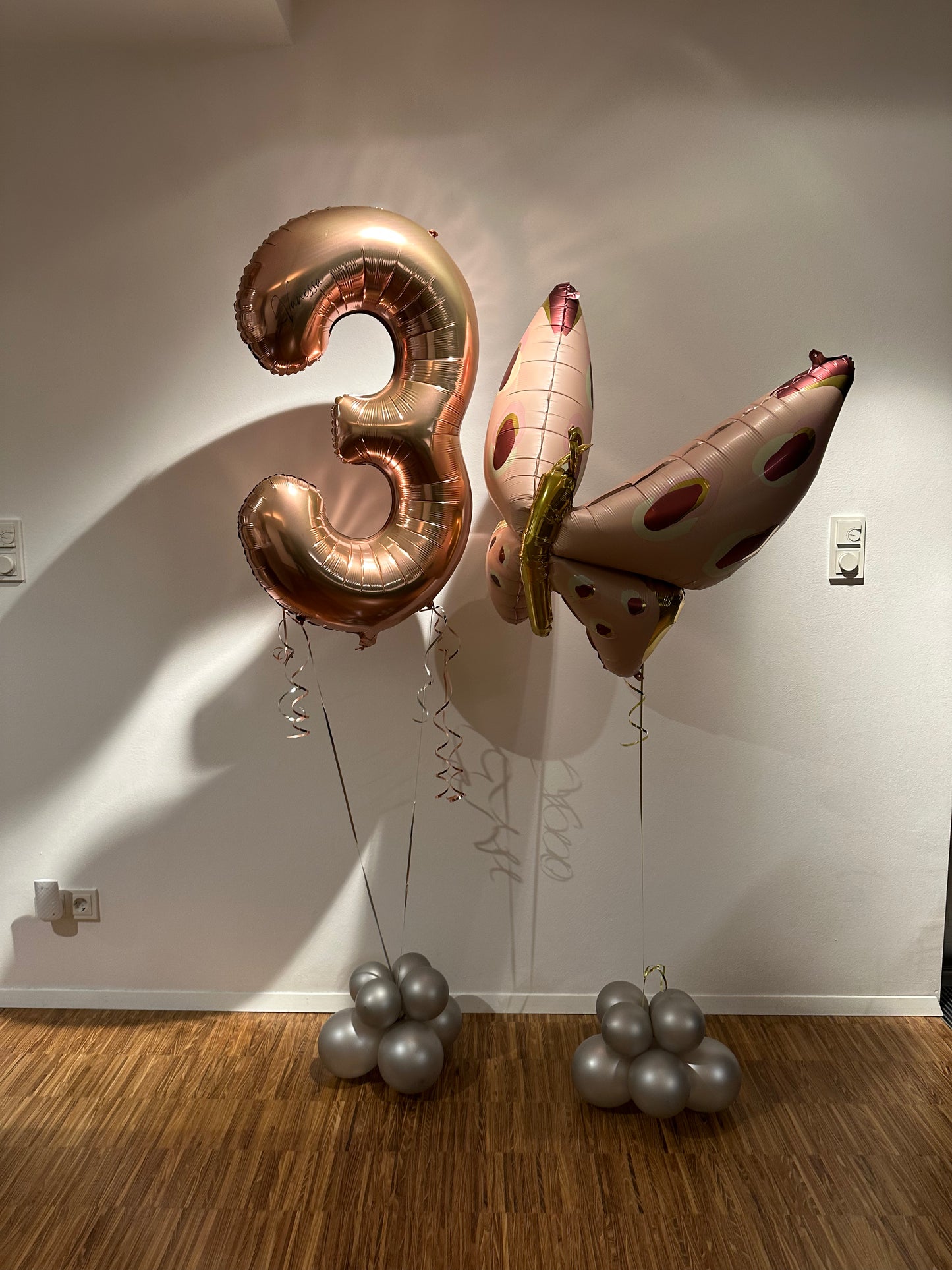 Ballon Bouquet - Zahl Schmetterling