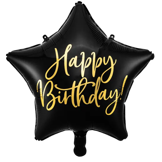 Happy Birthday Ballon für Ihn + Sekt