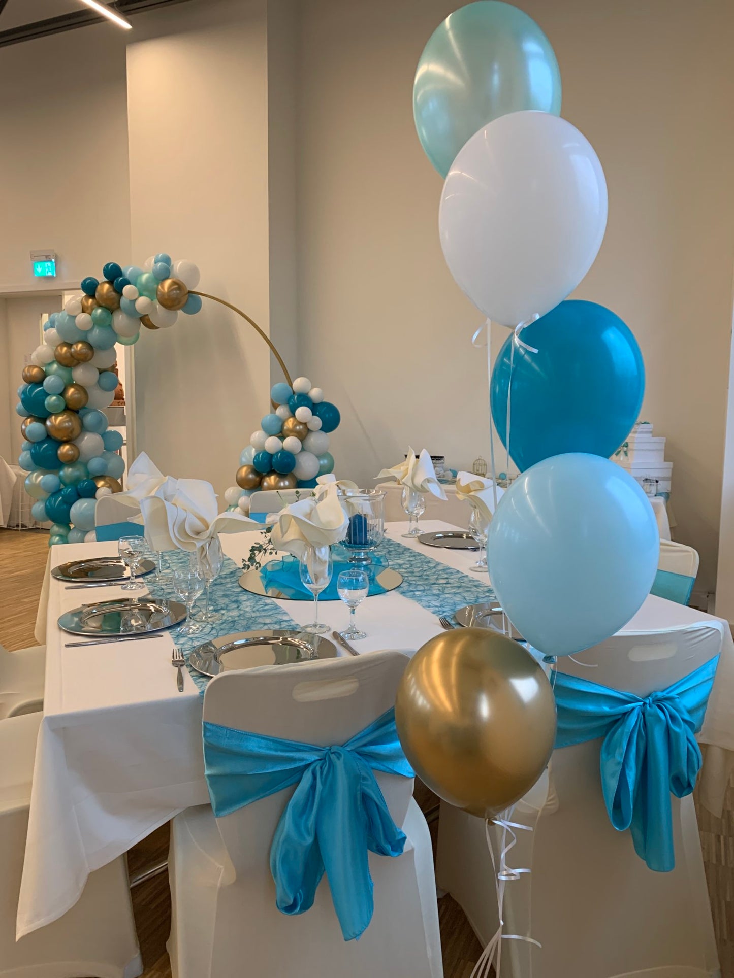 Ballon Backdrop zur Taufe