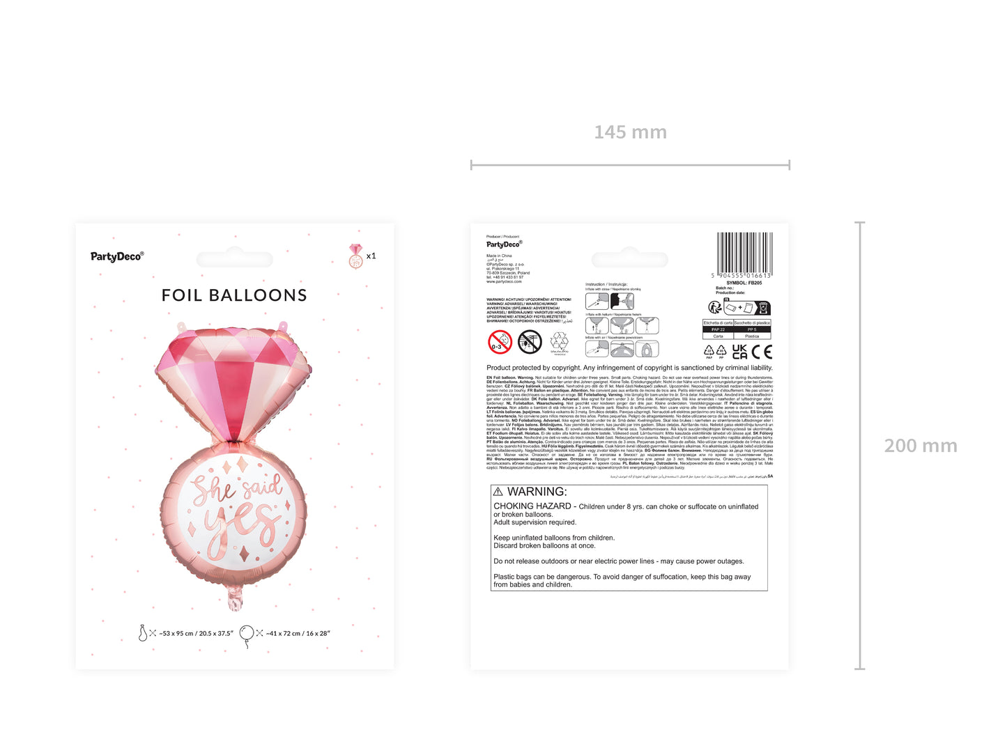 Helium Ballon - She said yes