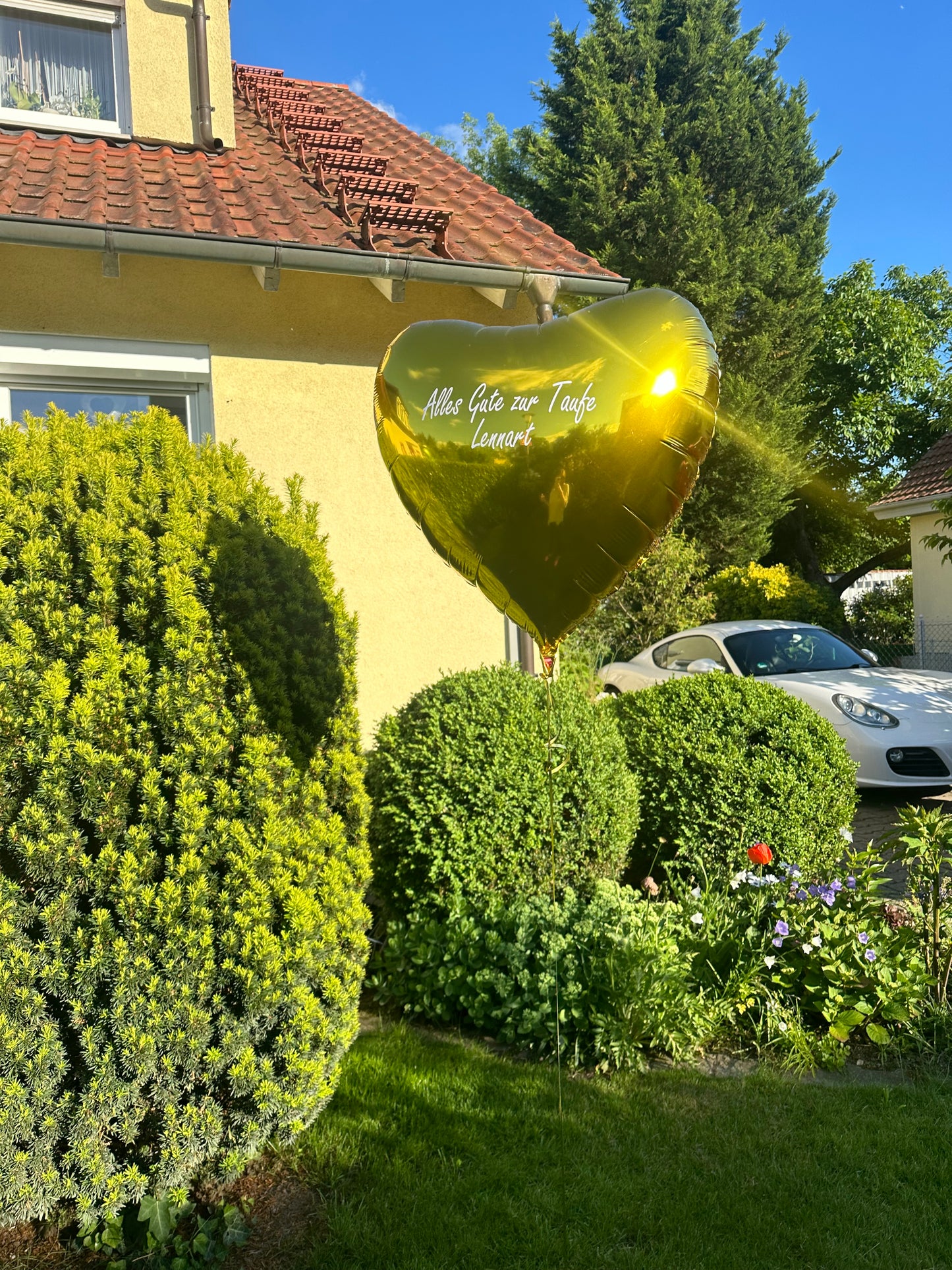 Helium Ballon - XXL Herzen (Personalisiert)