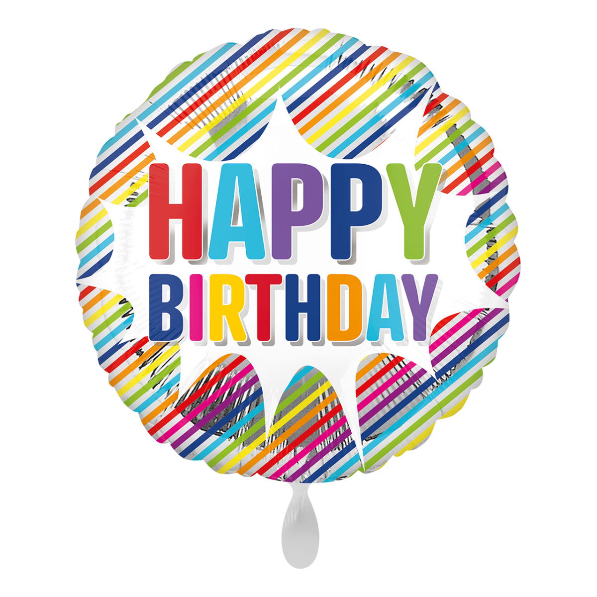 Happy Birthday Ballon für Ihn + Sekt