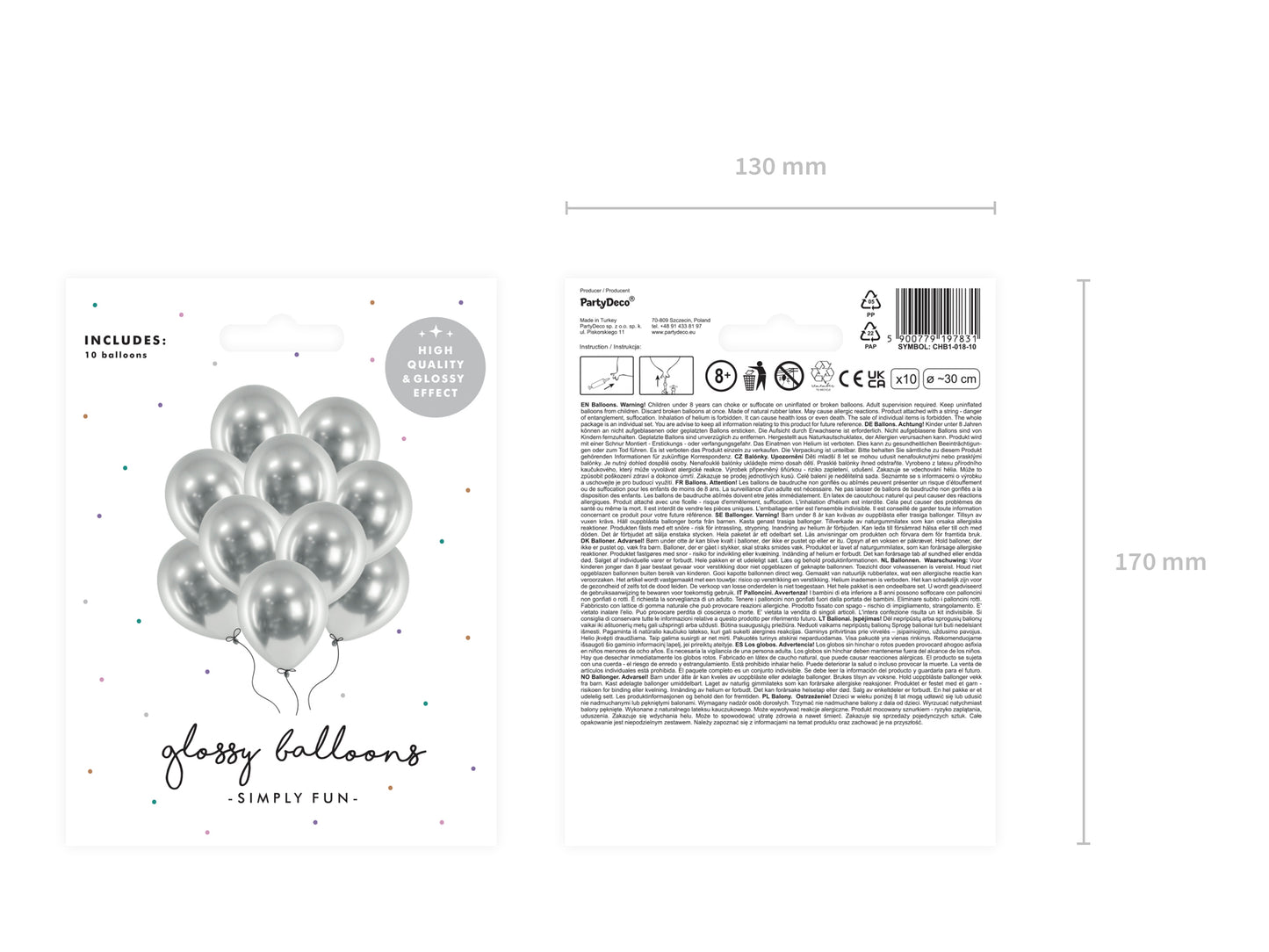 Chrome Luftballons