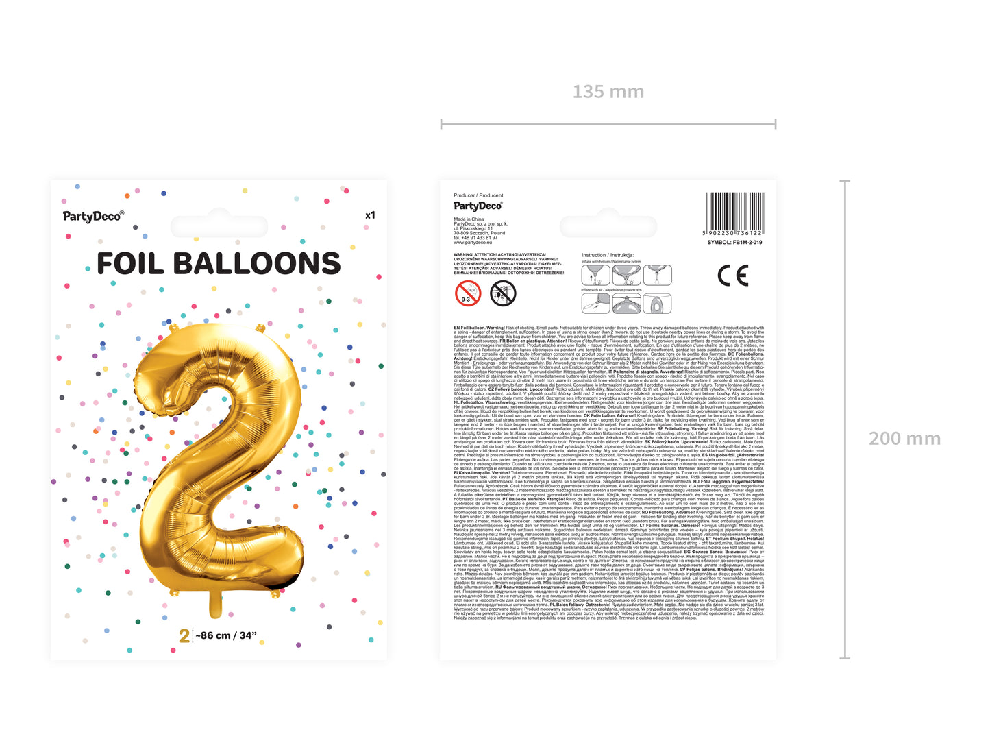 Luftballon Zahlen