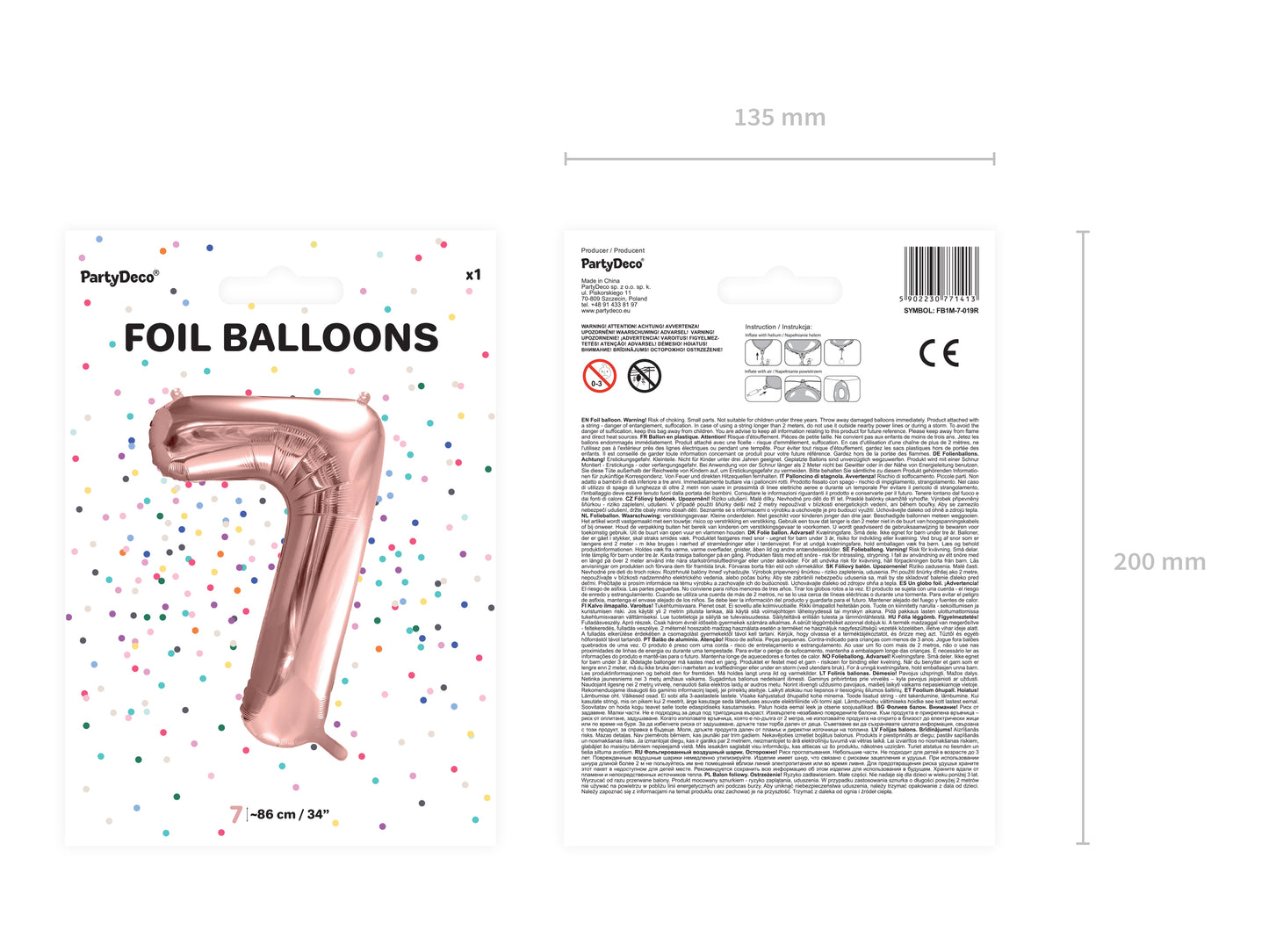 Luftballon Zahlen