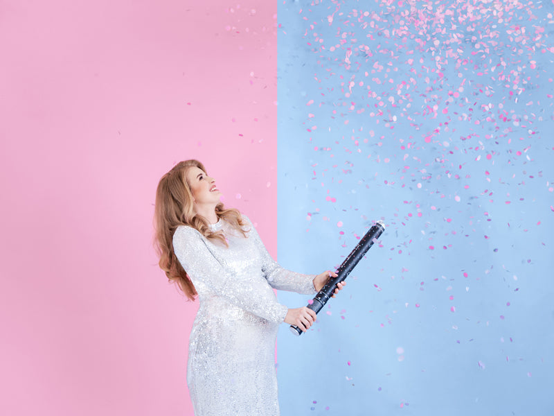 Konfettikanone XL - Babyparty/ Gender Reveal