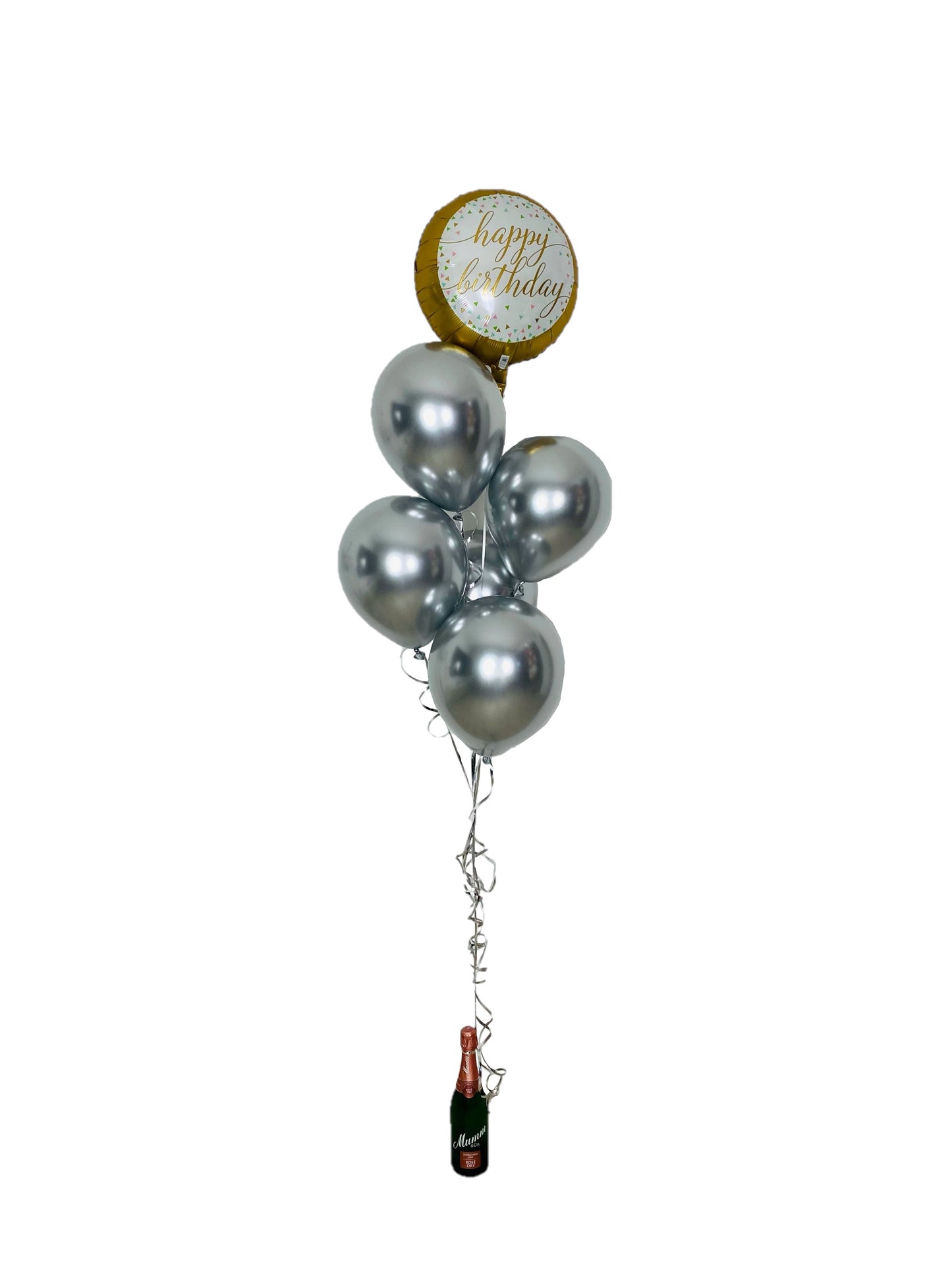 Happy Birthday Ballon + Sekt