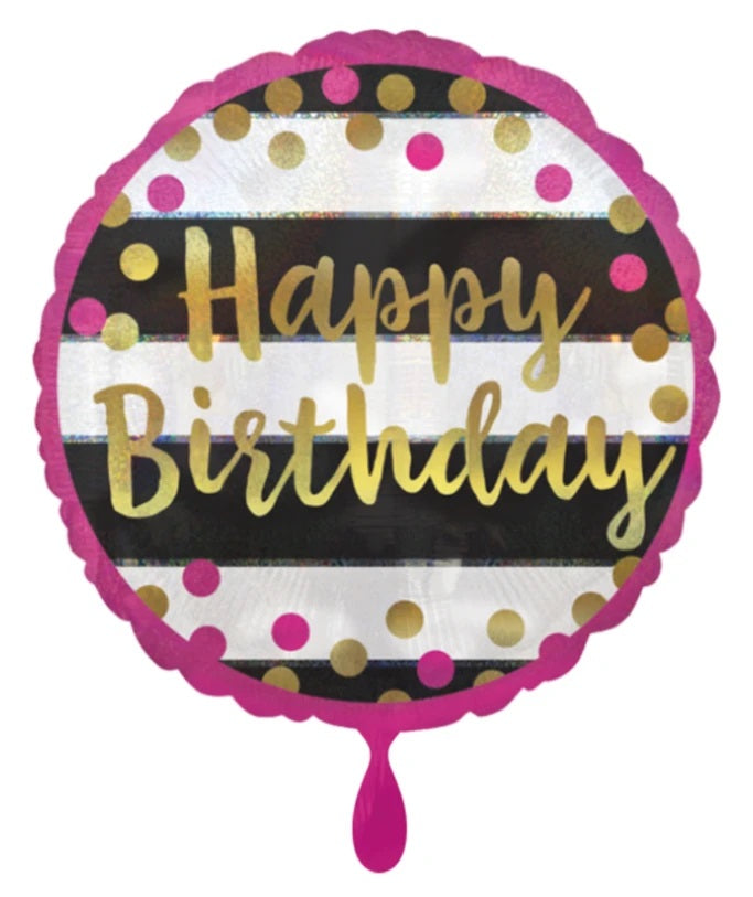 Happy Birthday Ballon + Sekt