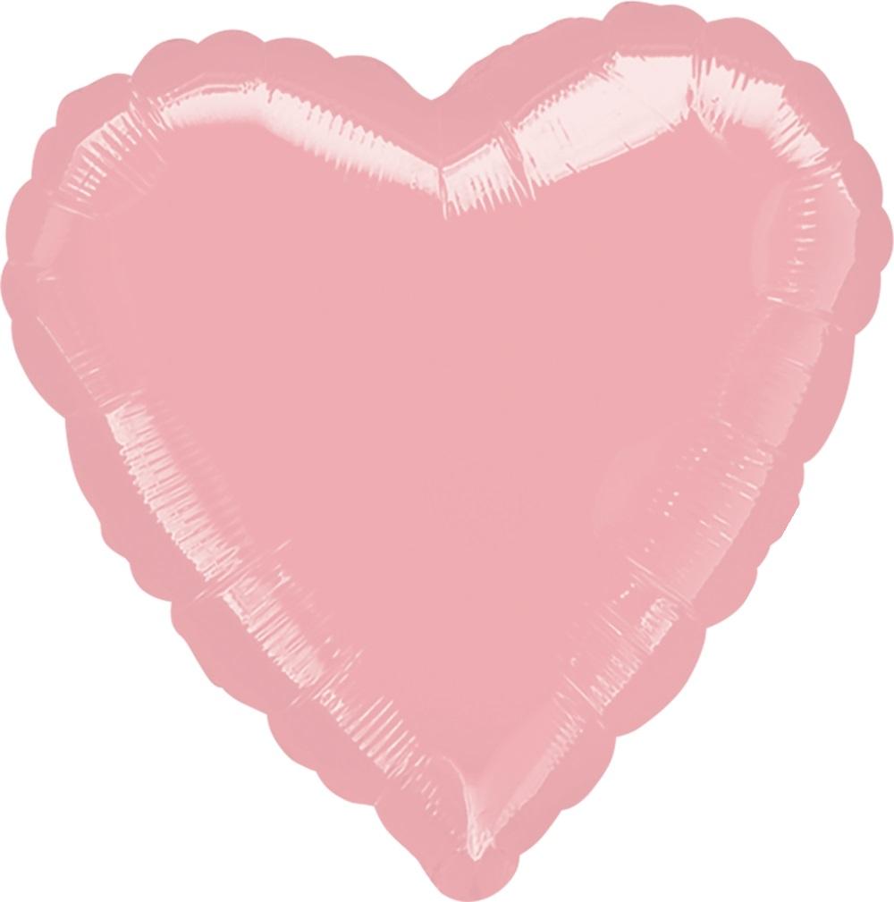 Helium Ballon Herz BabyRosa Pink Rosa
