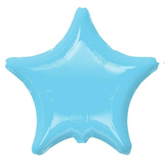 Helium Ballon Stern BabyBlau Blau