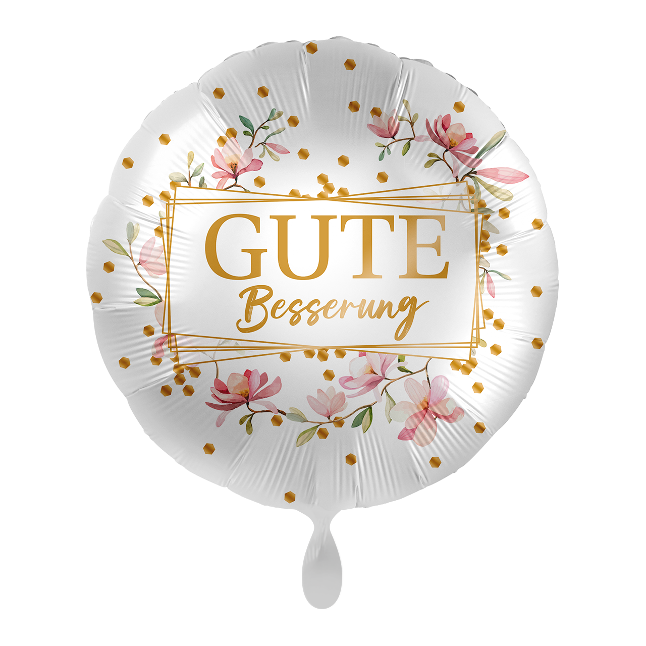 Binde dein Bouquet - Ballon Gute Besserung Dot/Flower