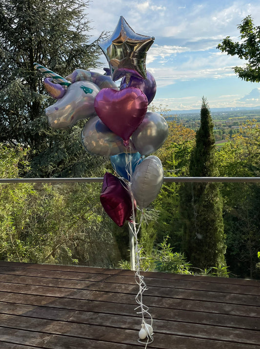 Helium Ballon Bouquet - Einhorntraum