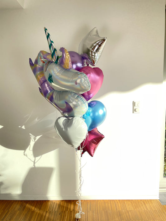 Helium Ballon Bouquet - Einhorntraum