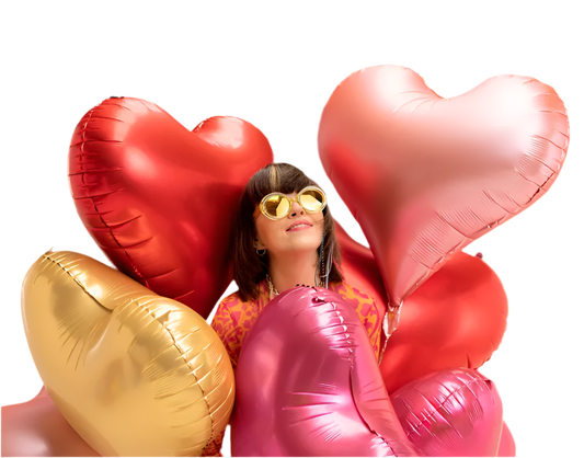 Satin Folienballon Herz