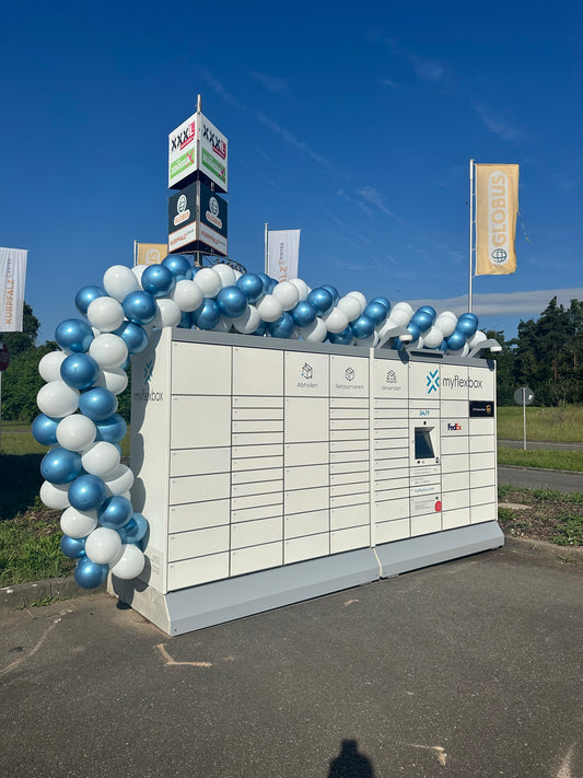 Ballon Deko - Snackautomat, Getränkeautomat, Packstation