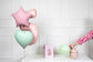 Flasche mit Helium, Hellrosa, max 20 Ballons