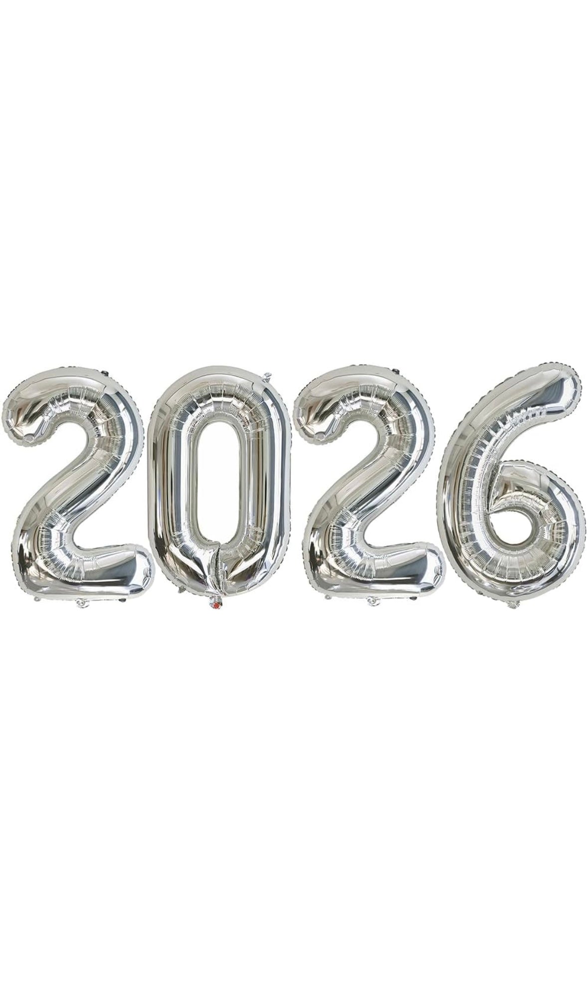 Silvester Ballon Set - 2026  mit Helium befüllt