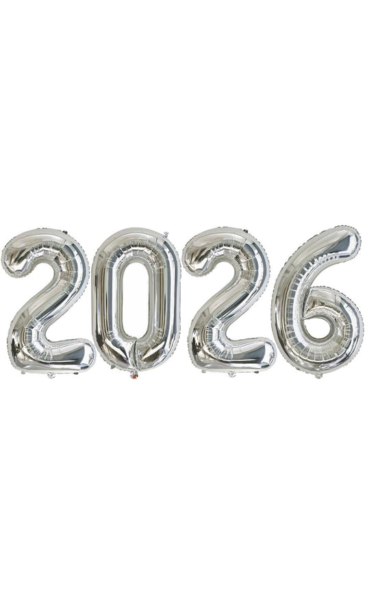 Silvester Ballon Set - 2026  mit Helium befüllt