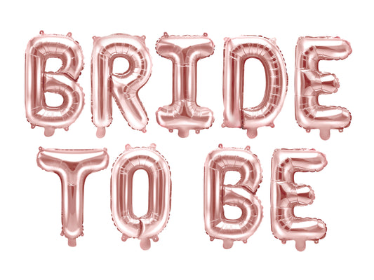 Balllon Schriftzug - BRIDE TO BE