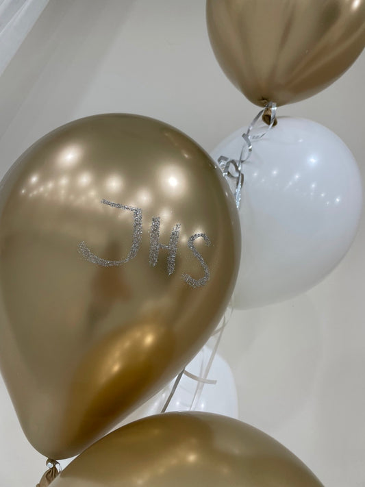Helium Ballon - Zur Kommunion inkl. Handschrift "JHS"