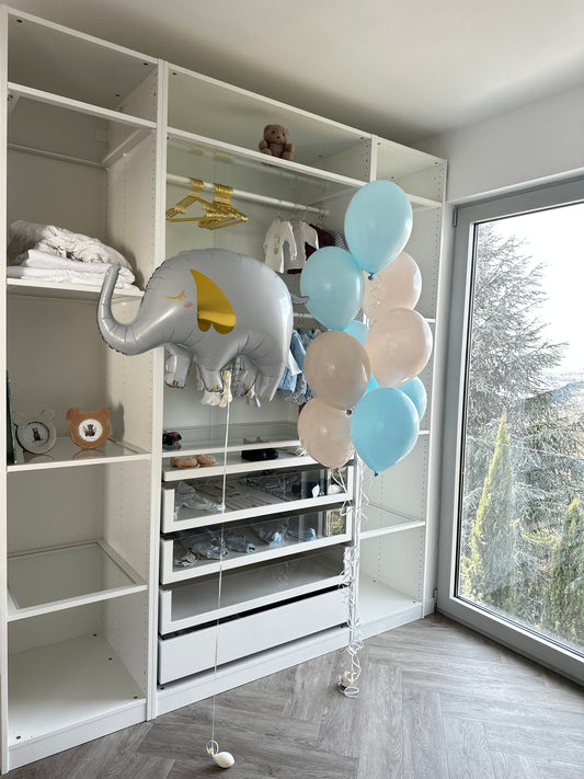 Ballon Bouquet - Zur Geburt Elefant