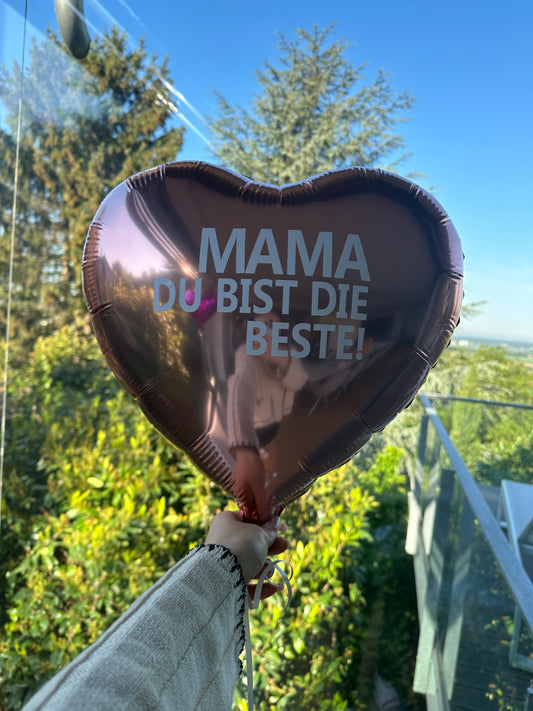 Helium Ballon - MAMA DU BIST DIE BESTE!