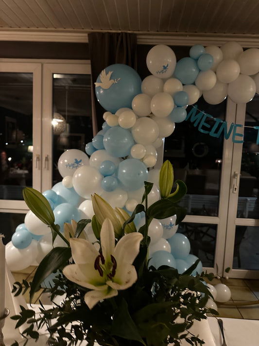 Ballon Backdrop zur Taufe