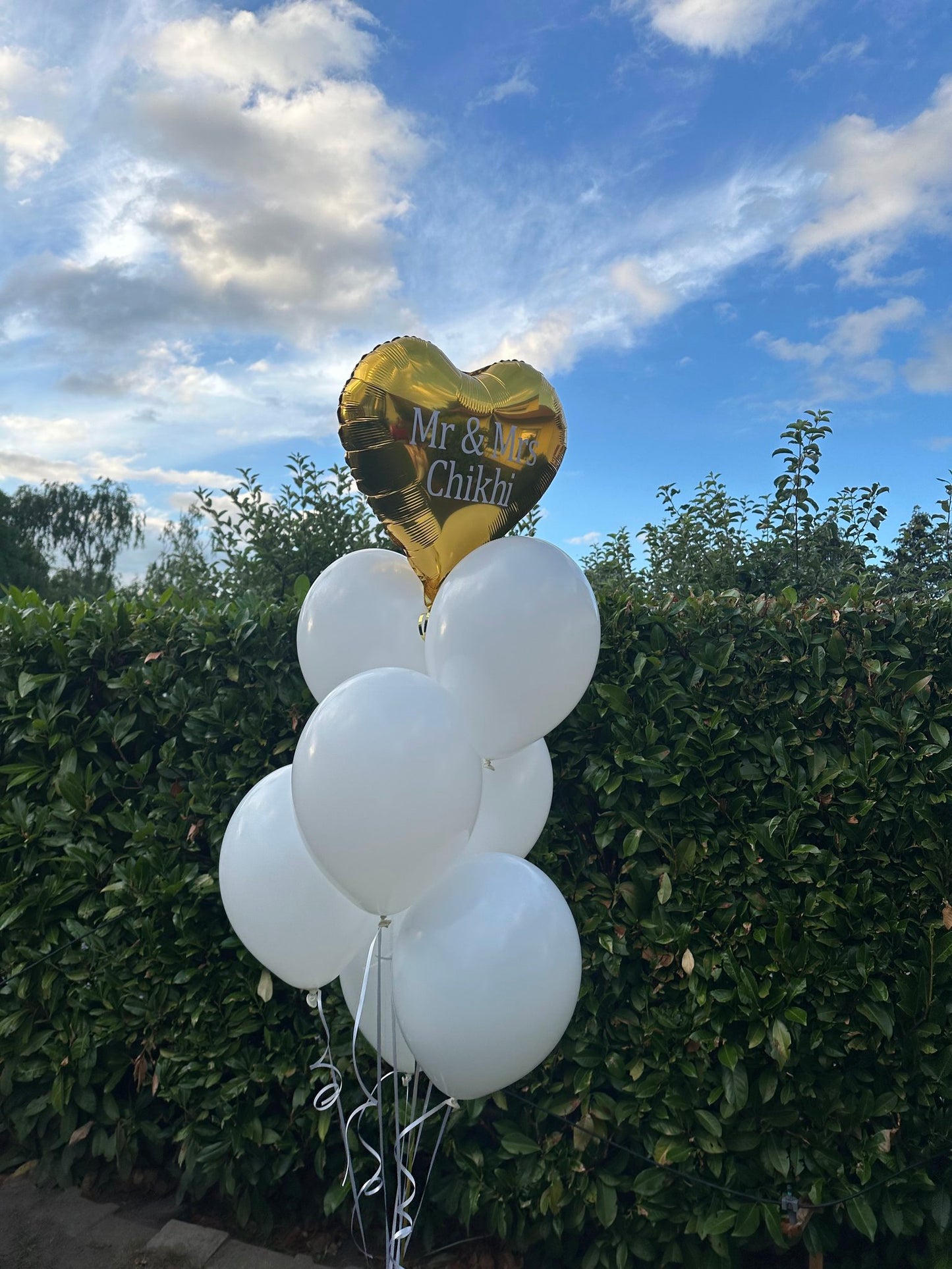 Ballon Bouquet personalisiert - Mr & Mrs "Nachname"