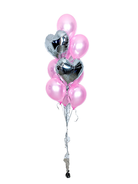 Ballon Bouquet - 2 Hearts