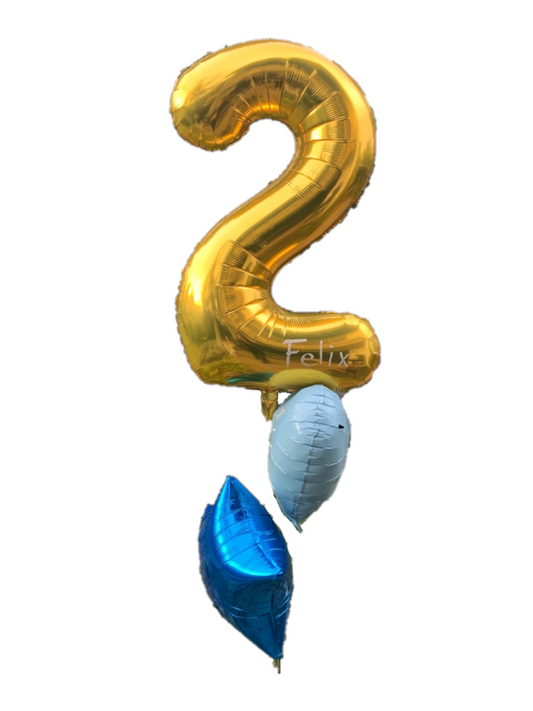 Ballon Bouquet — Happy Birthday Kids personalisiert