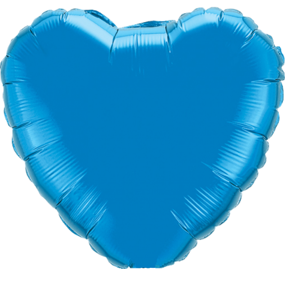 Helium Ballon Herz Blau