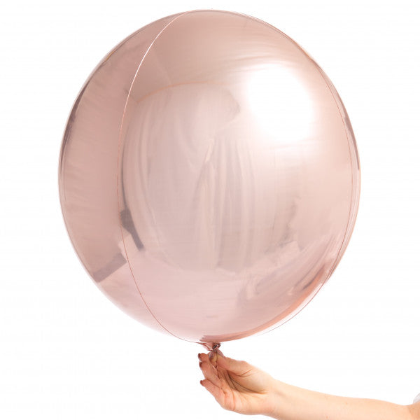 Helium Ballon Orbz Rosegold