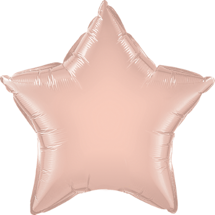 Helium Ballon Stern Rosegold