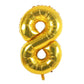 Helium Ballon Zahl 8 Geburtstag Gold
