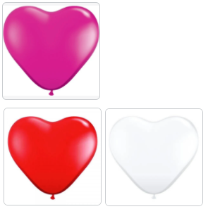 Helium Latex Ballon XL - Herz