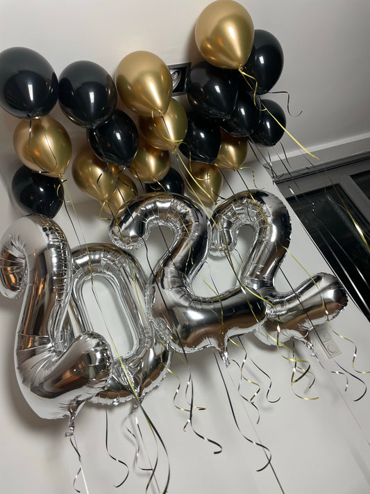 Silvester Ballon Set XXL - 2025