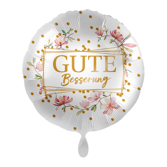 Binde dein Bouquet - Ballon Gute Besserung Dot/Flower
