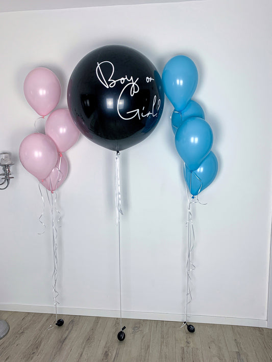 Helium Ballon - Gigant Gender Reveal Set