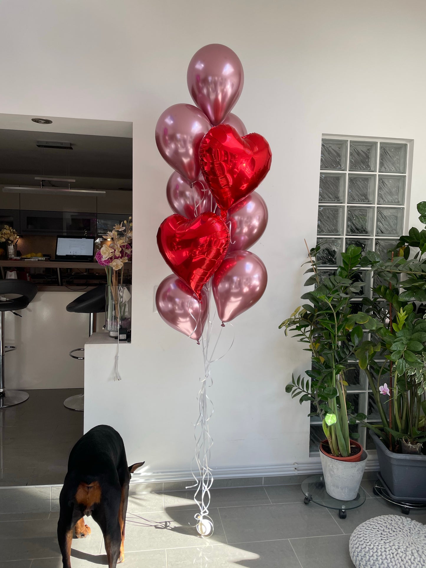 Ballon Bouquet - 2 Hearts