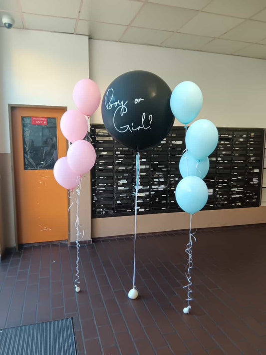 Helium Ballon - Gigant Gender Reveal Set